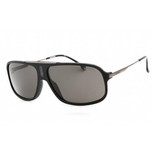 Carrera Unisex Sunglasses Matte Black Full Rim Frame Grey Lens Cool 65/S 0003/M9 - Frame: Matte Black, Lens: Gray Pz