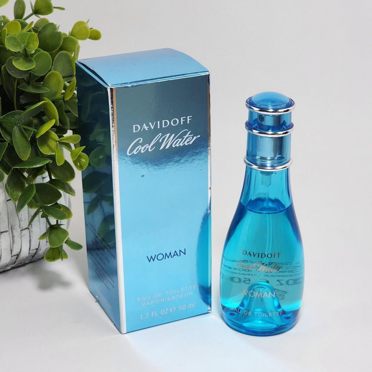 Cool Water Eau de Toilette Spray Perfume For Women by Davidoff 1.7 fl oz / 50 mL