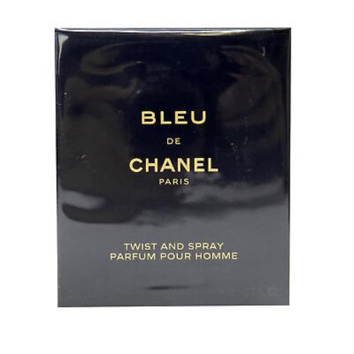Chanel Bleu De Chanel Twist and Spray Parfum Pour Homme 3 X 0.7 Ounce