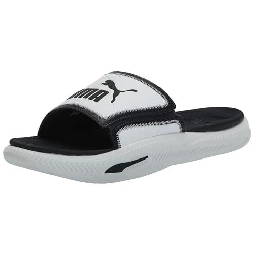 Puma Men`s Softridepro Slide Sandal Puma White-new Navy