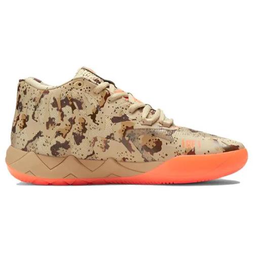 Puma Mens MB.01 Digital Basketball Shoes 379271 01 - PALE KHAKI ULTRA ORANGE