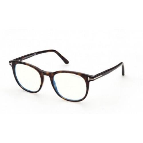 Tom Ford Round Eyeglasses FT5754 052 Dark Havana 53mm