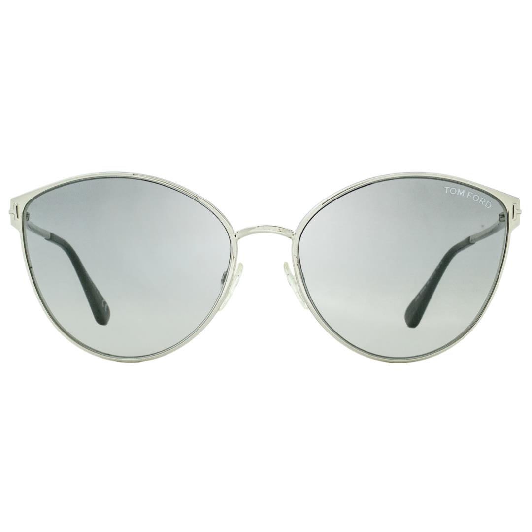 Tom Ford Designer Sunglasses Cat Eyes Rhodium Gradient Lens Zeila FT0654