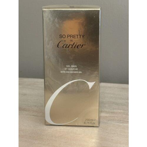 Vintage So Pretty De Cartier Perfume Bath Shower Gel 6.75 oz 200 ml Paris