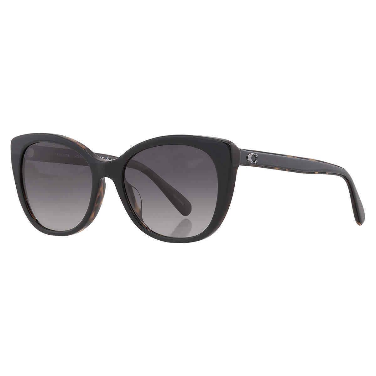 Coach Polarized Grey Gradient Cat Eye Ladies Sunglasses HC8365U 5764T3 55