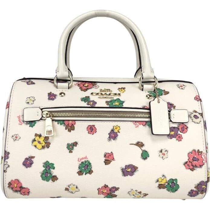 Coach Rowan Satchel with Spaced Floral Field Print CA229 - Exterior: