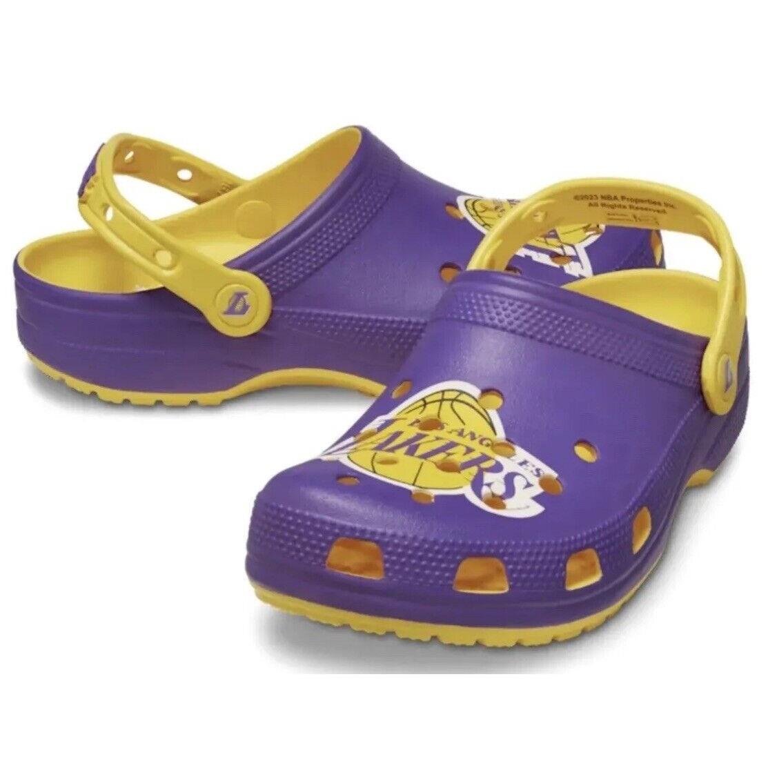 Crocs Nba Los Angeles Lakers Classic Clogs Unisex Size M10 / W12