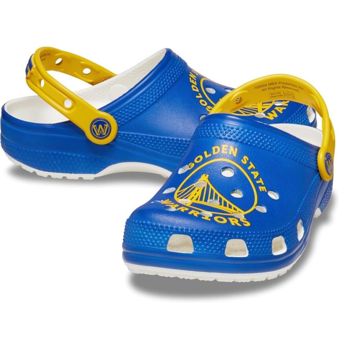 Crocs Nba Golden State Warriors Classic Clogs Unisex Sz M9 / W11