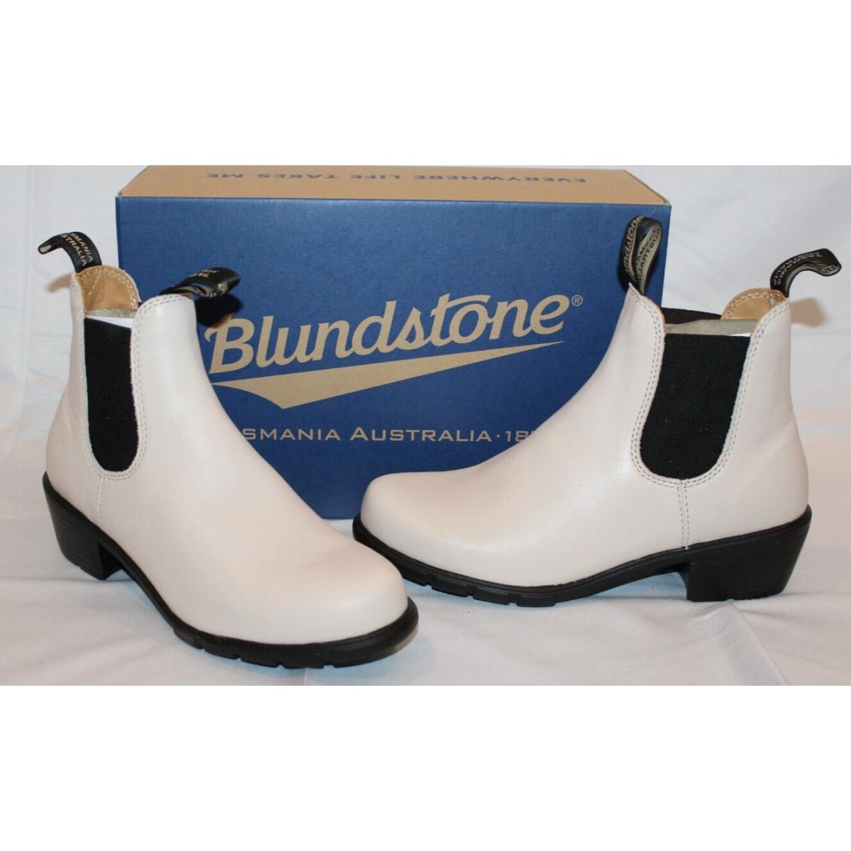 Blundstone 2160 Pearl Heeled Chelsea Leather Ankle Boot Women`s Size 9.5 US