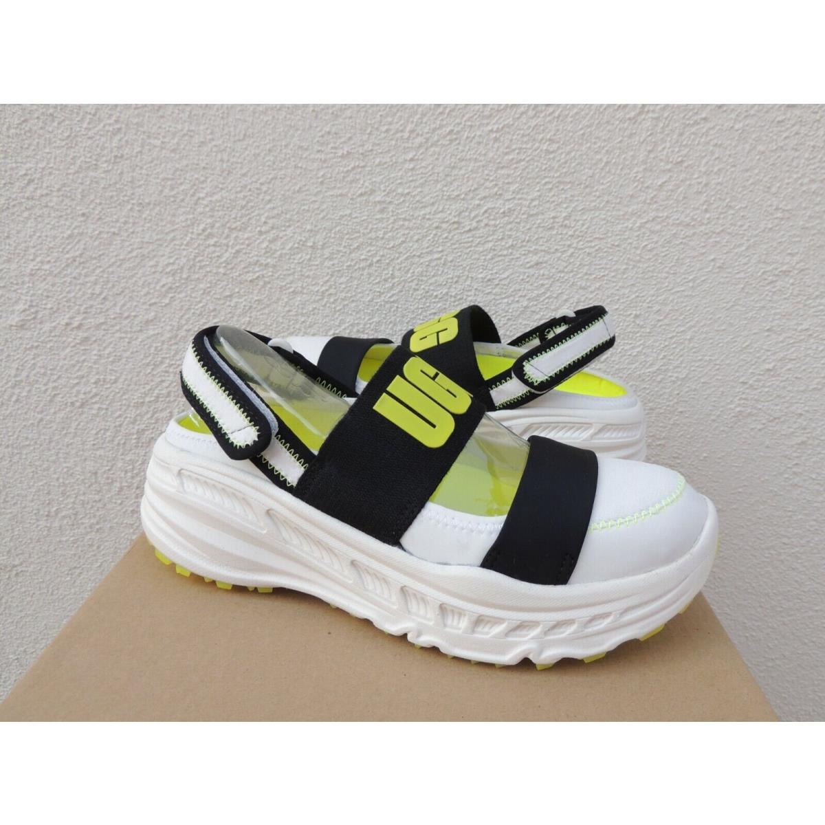 Ugg White/ Yellow Slingback Runner Sneakers Shoes Women US 8/ Eur 39