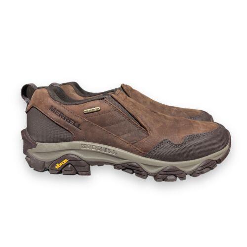 Merrell Womens 11 W Wide Coldpack 3 Thermo Moc W/p Brown Leather Slip On Shoes