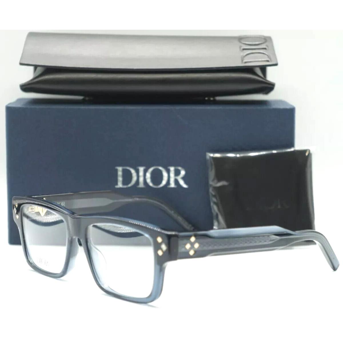 Christian Dior CD Diamondo S3I 3000 Transparent Blue Eyeglasses 53-17