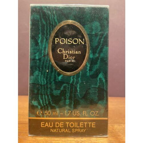 Poison by Christian Dior 1.7 Fl. OZ / 50 ML Eau de Toilette Spray Vintage