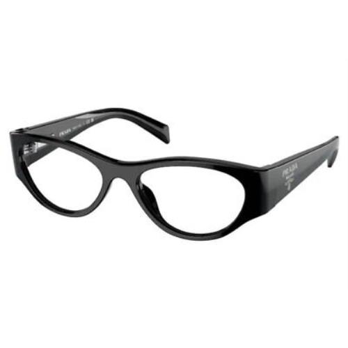 Prada 06ZVF Eyeglasses 1AB1O1 Black 53mm