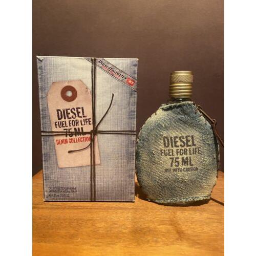 Diesel Fuel For Life Men Denim Collection 2.5 Fl. OZ / 75 ML Edt Spray Rare