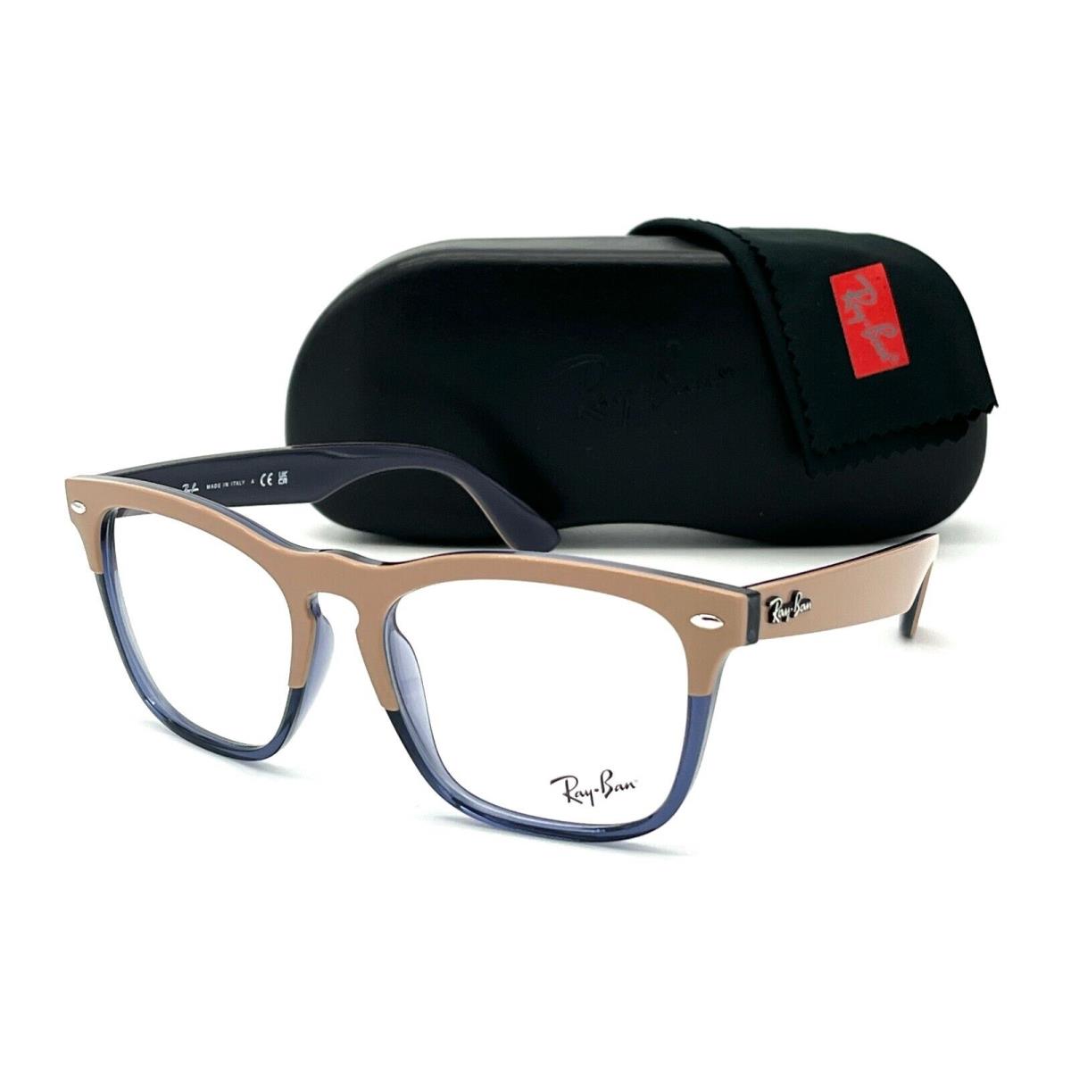 Ray Ban Steve RX4487VF 8195 Beige on Transparent Blue / 54mm Eyeglasses RB4487