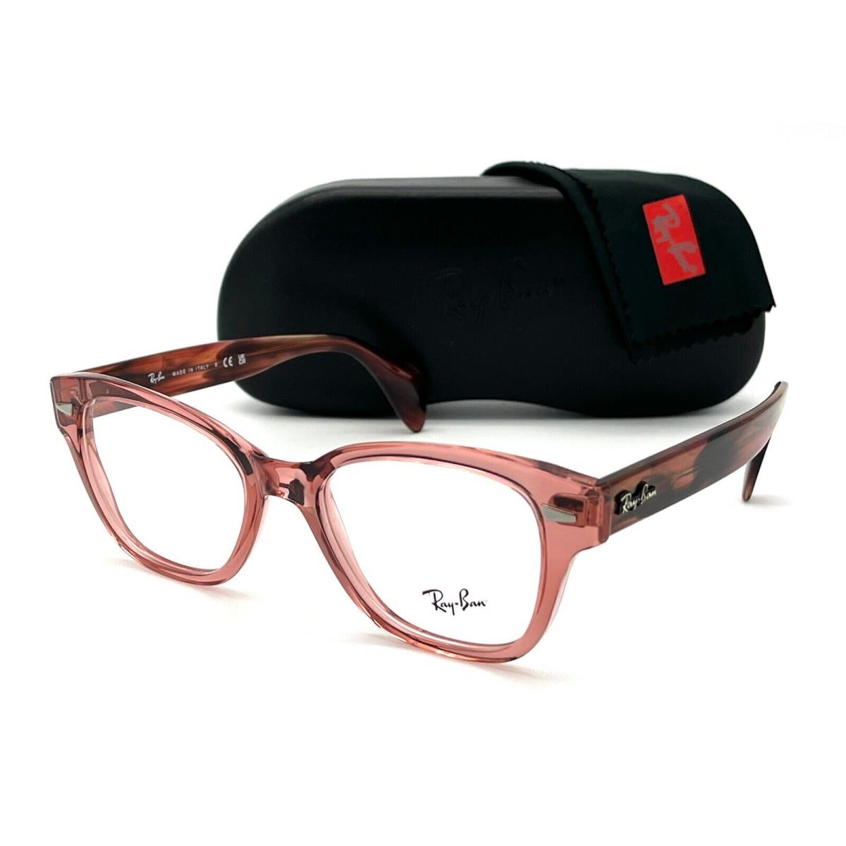 Ray Ban RX0880 8177 Transparent Pink / Demo Lens 52mm Eyeglasses RB0880