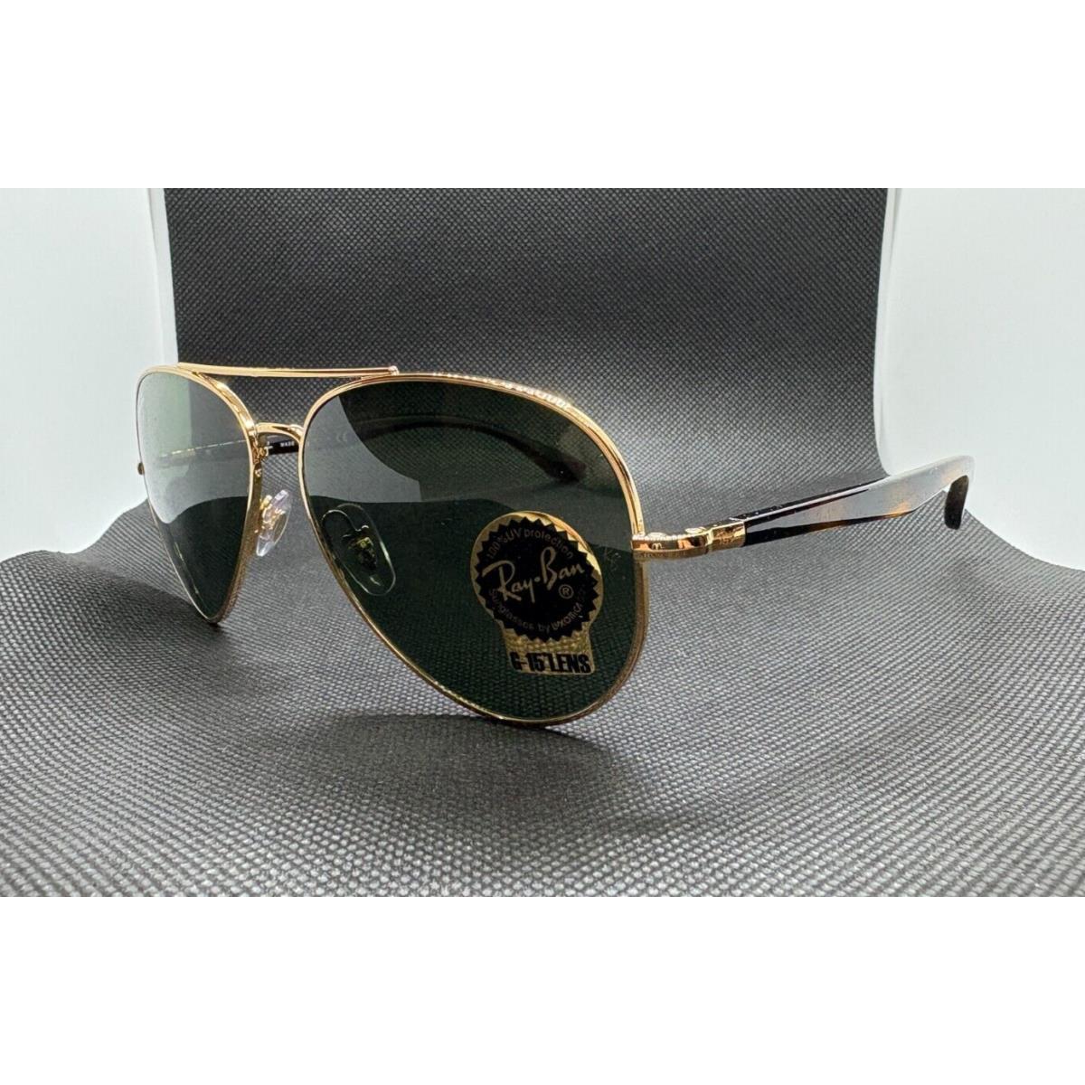 Ray-ban RB3675 Polished Gold Frame / G-15 Green Lenses RB3675 001/31 58-14 - Frame: Polished Gold, Lens: G-15 Green