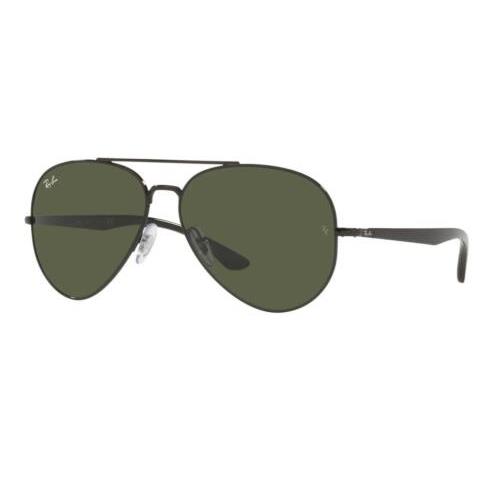 Ray-ban RB3675 Polished Black Frame / G-15 Green Lenses RB3675 002/31 58-14