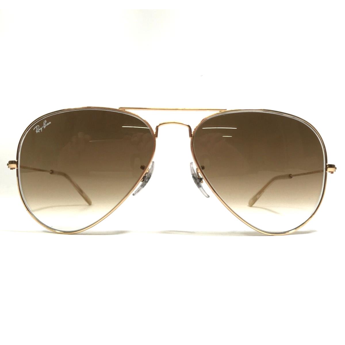 Ray-ban Sunglasses RB3025 Aviator Large Metal 001/51 Gold with Brown Lenses