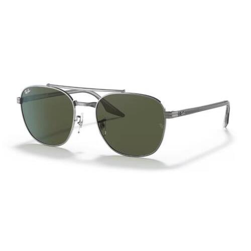 Ray-ban RB3688 Polished Gunmetal Frame / Green Lenses RB3688 004/31 52-19