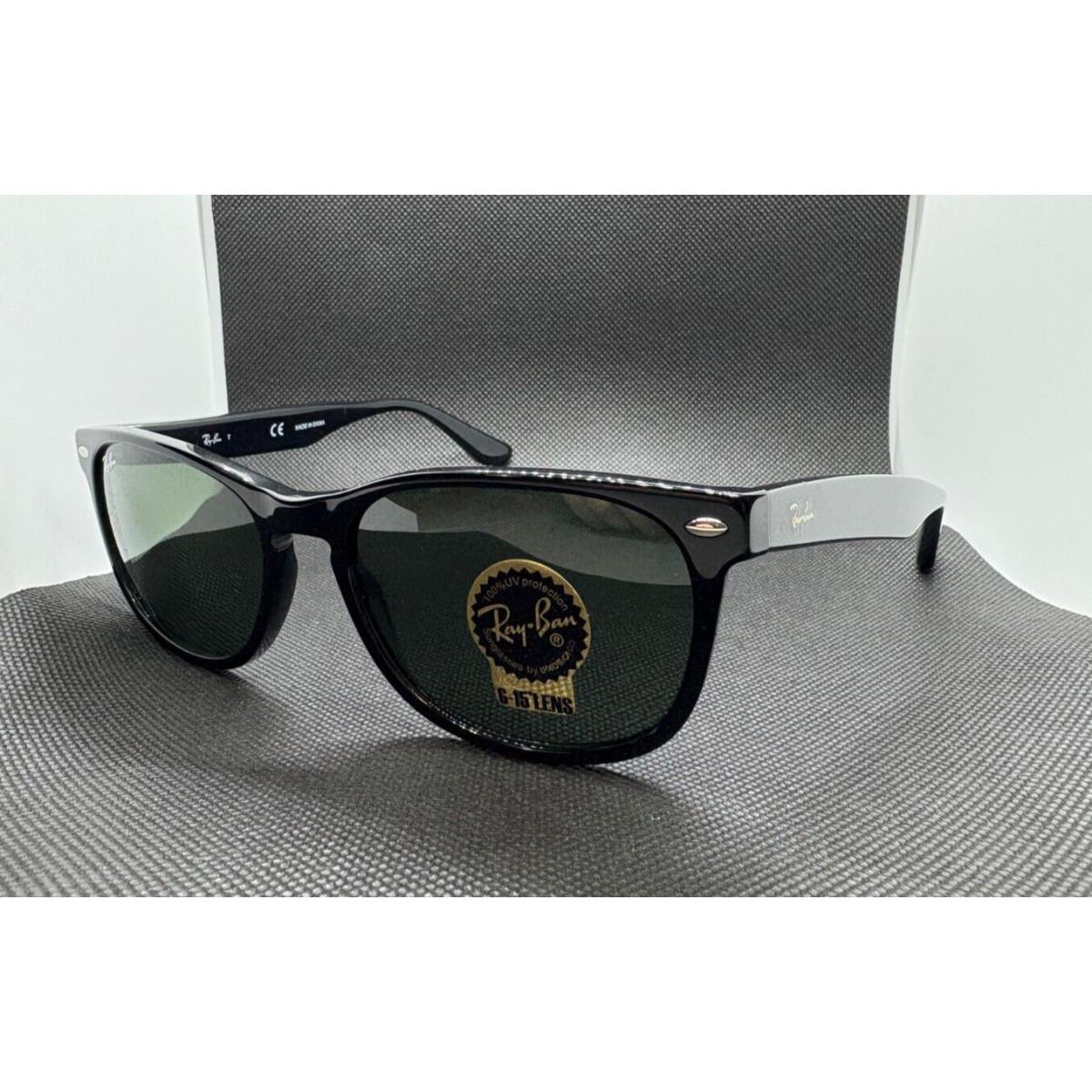 Ray-ban Gloss Black Frame / G-15 Lenses RB2184 901/31 57-18 - Frame: Gloss Black, Lens: Green