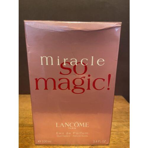 Lancome Miracle SO Magic by Lanc ME 3.4 oz / 100 ml Eau De Parfum Spray Rare