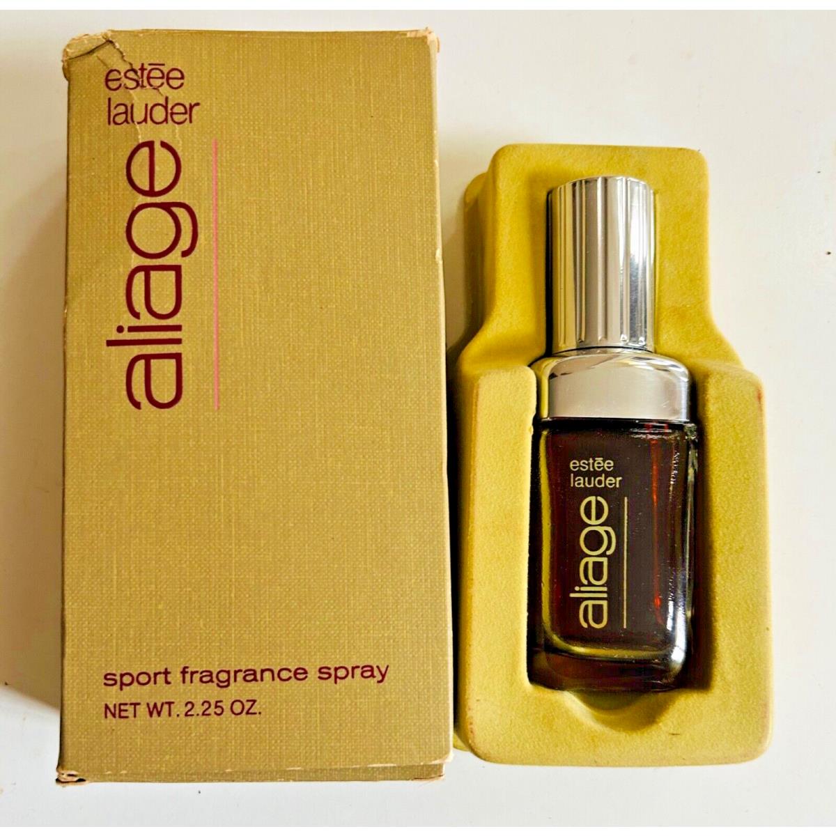 Vintage Estee Lauder Aliage Sport Fragrance Spray 2.25 OZ