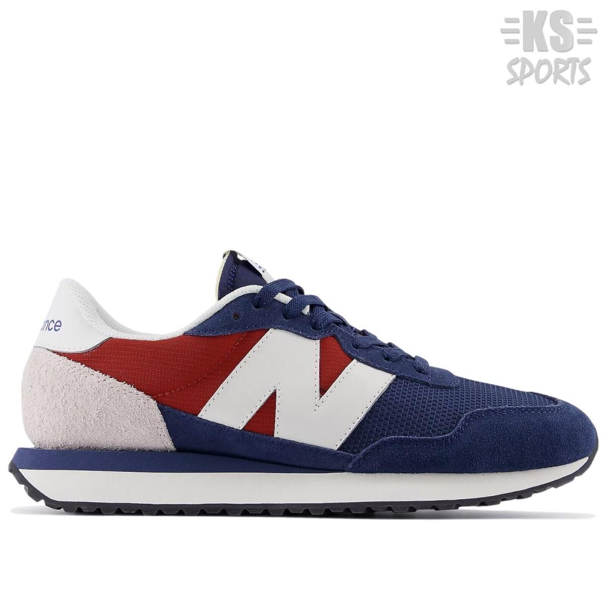 New Balance 237 `navy Brick Red` Men`s Lifestyle Athletic Shoes MS237TR - Navy/Brick Red/White