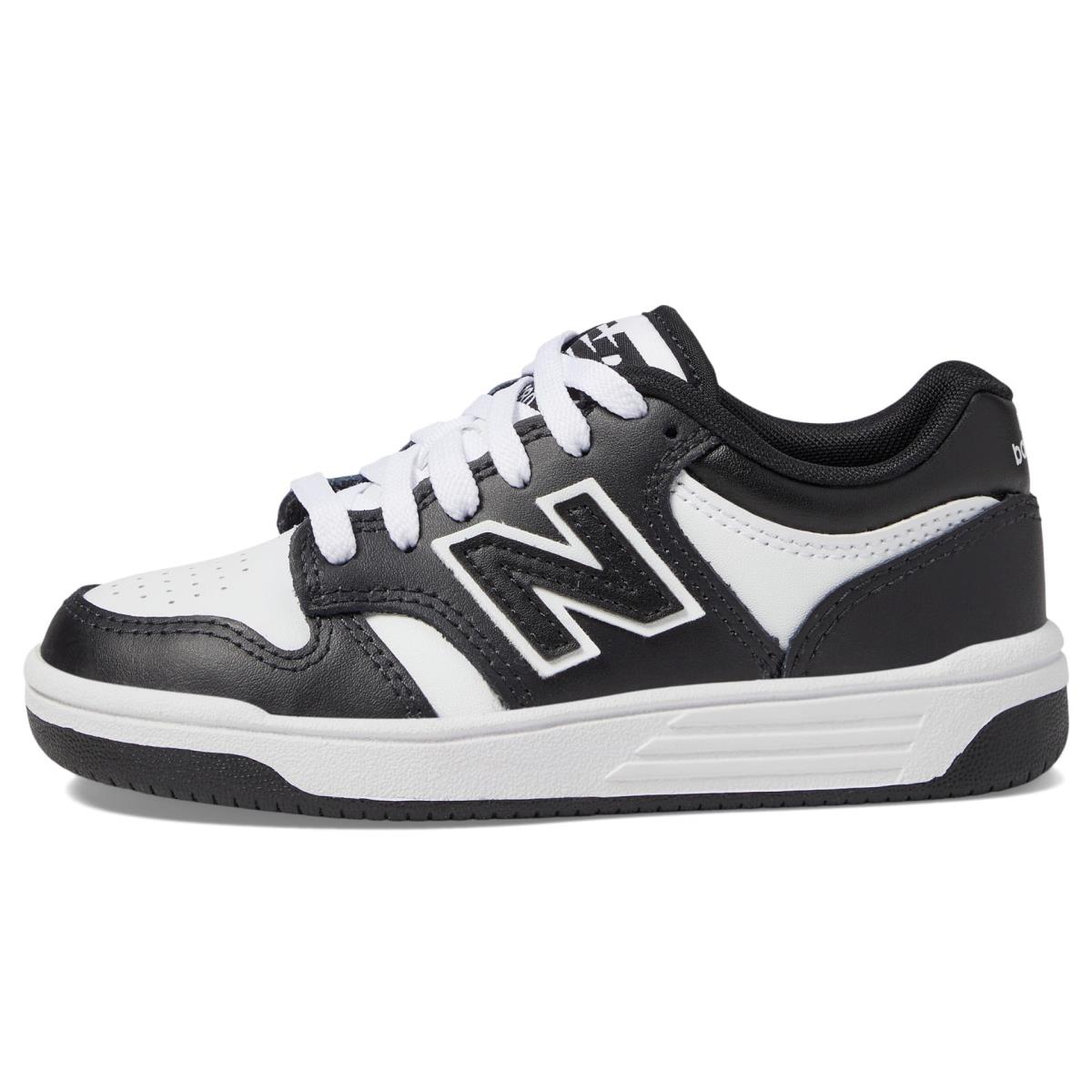 New Balance Unisex-child 480 V1 Lace-up Sneaker Black/White