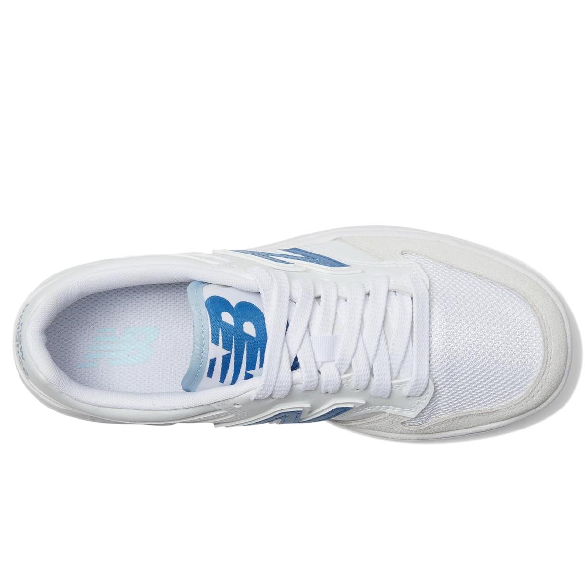 Girl`s Sneakers Athletic Shoes New Balance Kids 480 Big Kid White/Blue Agate