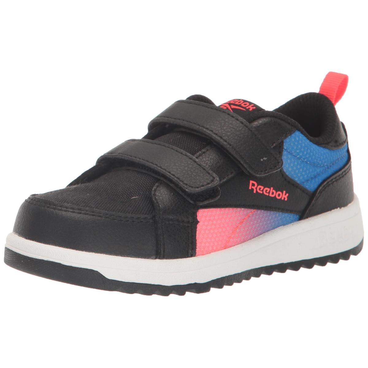 Reebok Unisex-child Weebok Clasp Low Sneaker Cobalt/Black/Neon Cherry