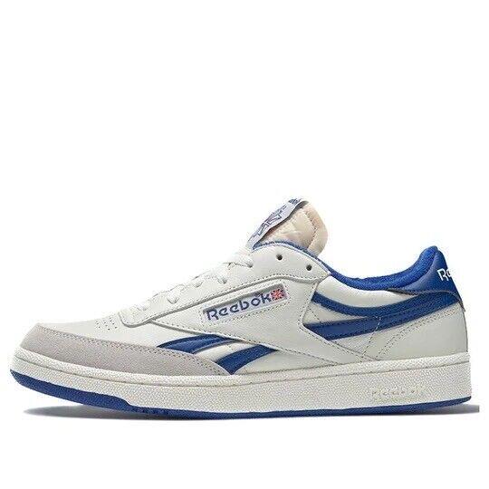 Men Reebok Club C Revenge Vintage Tennis Shoes Sneakers Chalk White Blue FW4863
