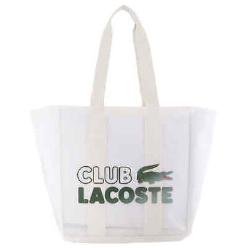 Lacoste Transparent Blc Estragon Logo Print Tote Bag NU4150PB-LO-L64