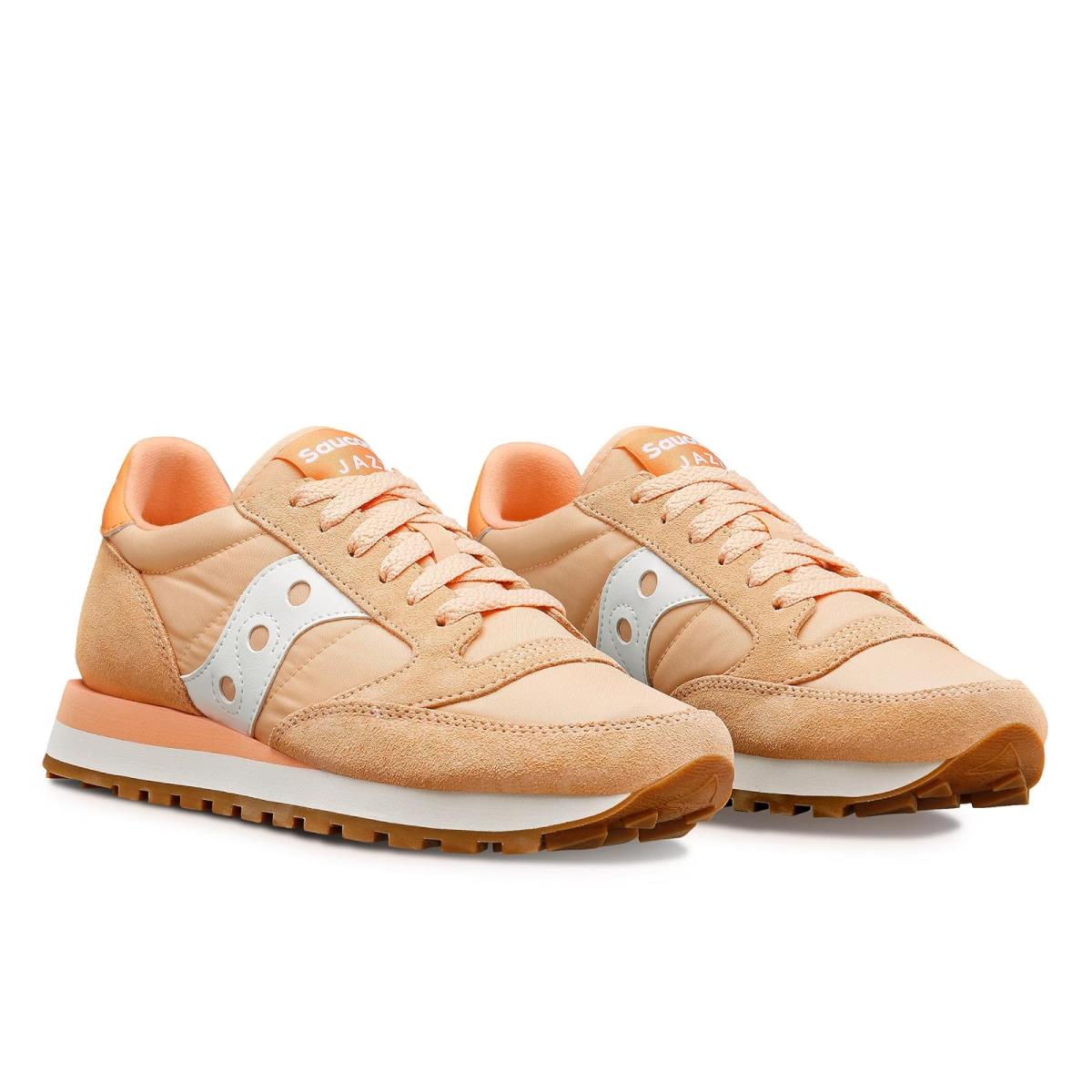 Woman`s Sneakers Athletic Shoes Saucony s Jazz Salmon/White