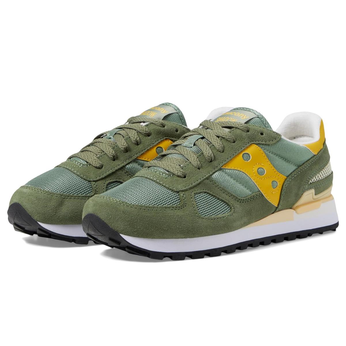 Unisex Sneakers Athletic Shoes Saucony s Shadow Green/Yellow