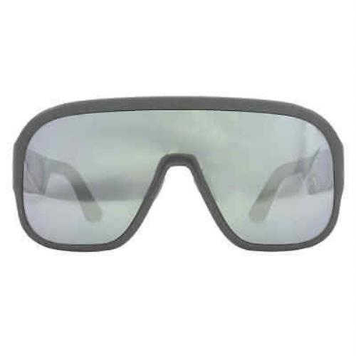 Dior Diorbobbysport Silver Mirror Shield Ladies Sunglasses CD40054U 20C 00 - Frame: Grey, Lens: Silver