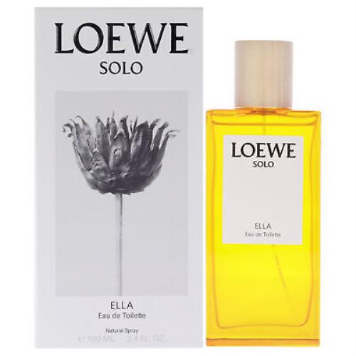 Loewe Solo Ella by Loewe For Women - 3.4 oz Edt Spray