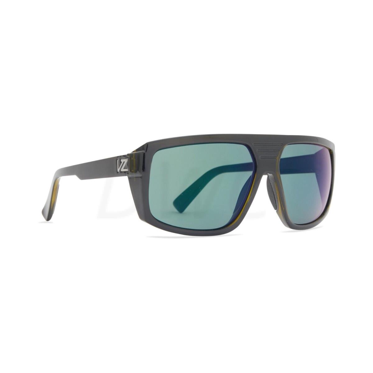 Vonzipper Quazzi Sunglasses Olive Trans Gloss/grn Blu Chrm AZYEY00126-XGGB - Frame: Black, Lens: