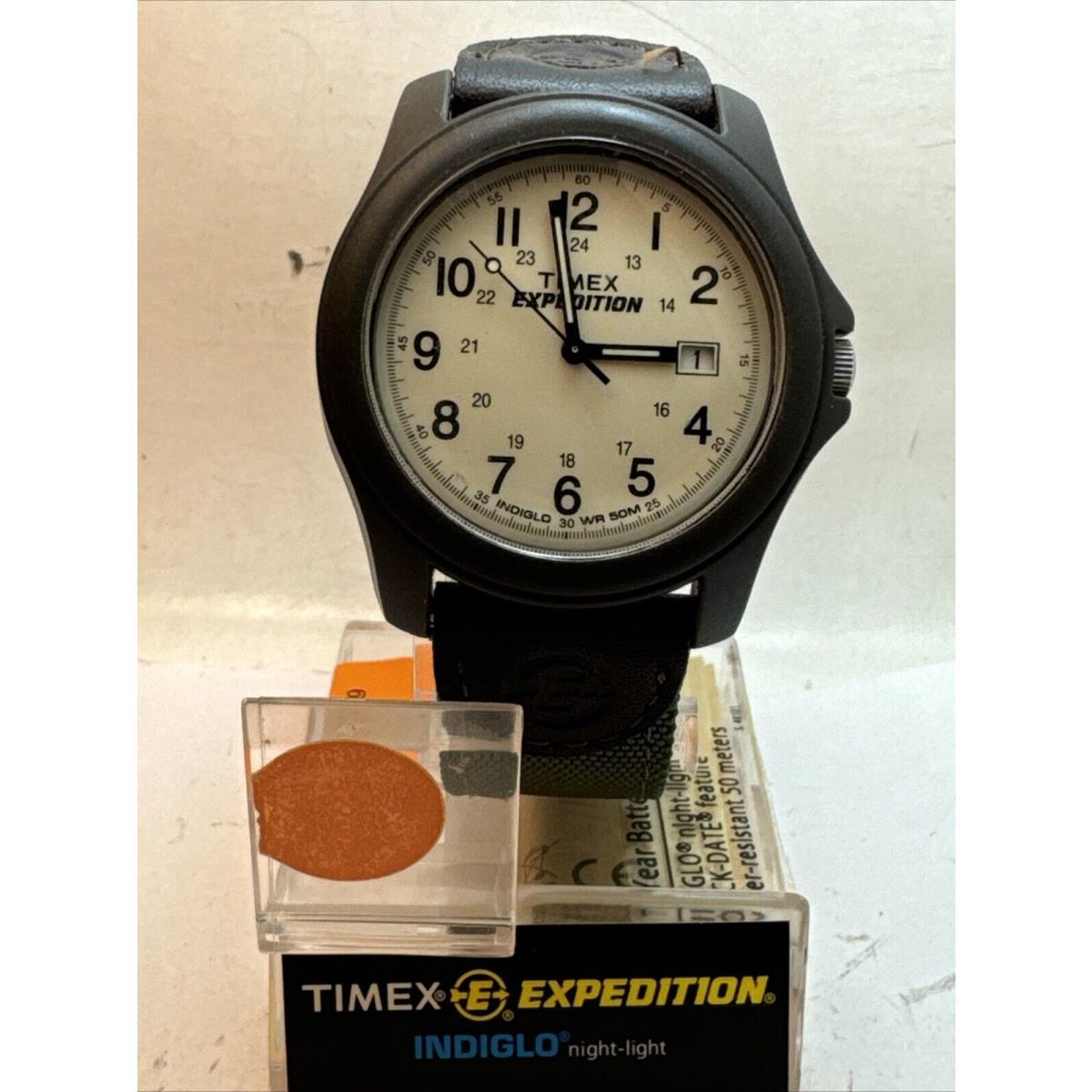 Timex T49101 Men`s Expedition Camper Brown/olive Green Nylon Strap Watch-R3