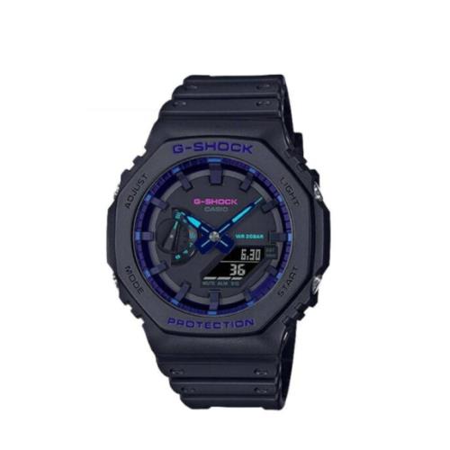 Casio GA-2100VB-1A G-shock Analog Digital Black Dial Quartz 200M Men`s Watch