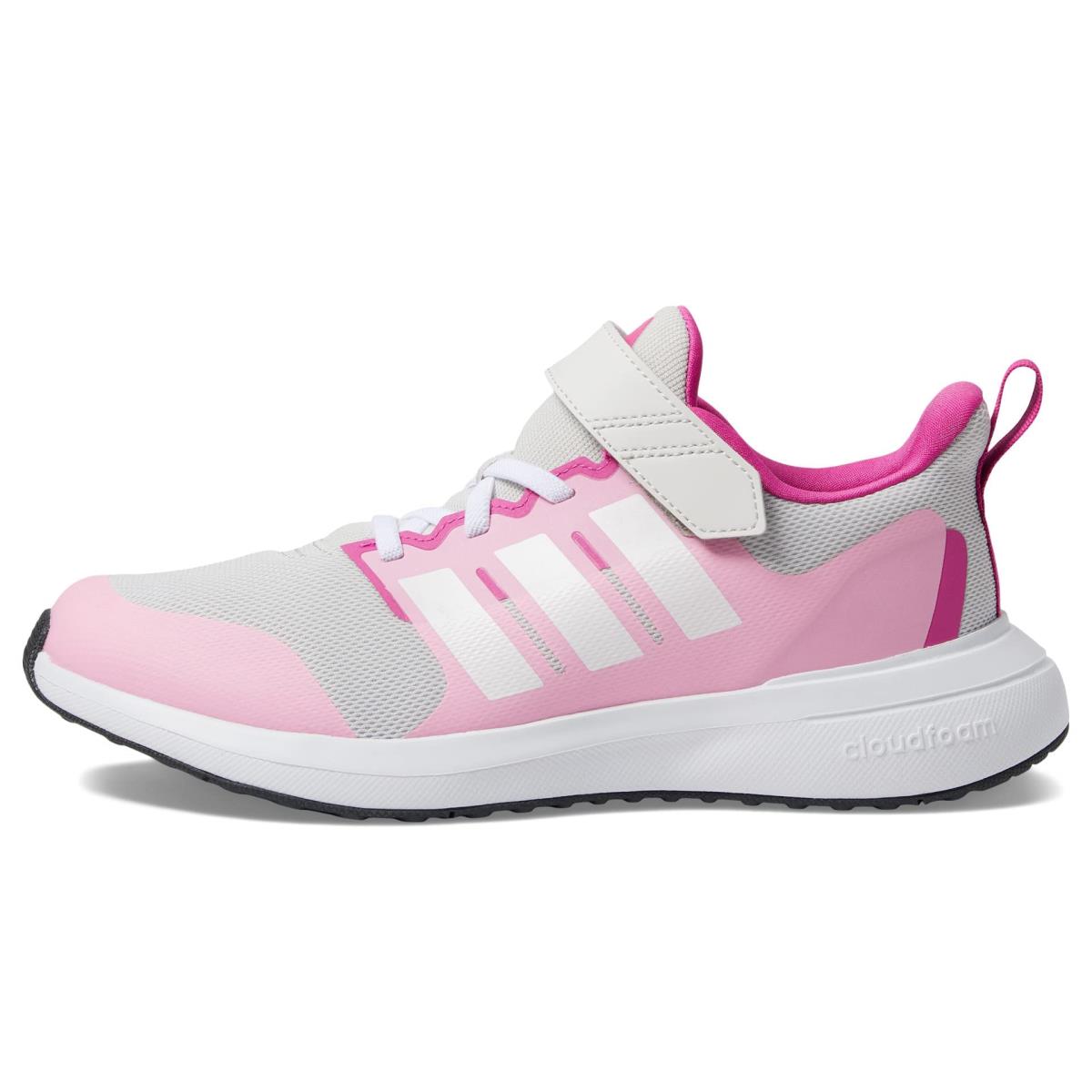 Adidas Unisex-child Fortarun 2.0 Cloudfoam Sport R Grey One/White/Beam Pink (Elastic)