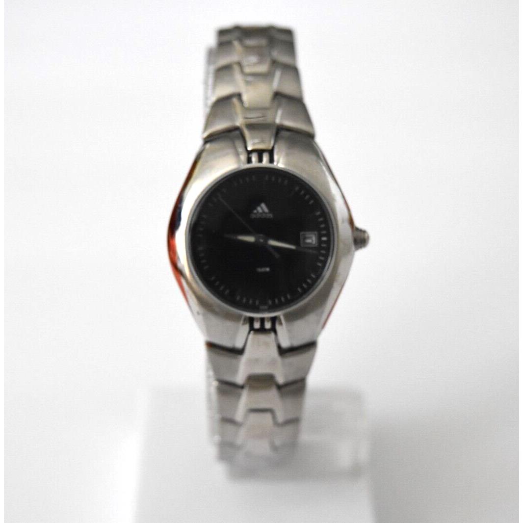 Adidas Women`s Small Stainless Steel Black Dial Watch