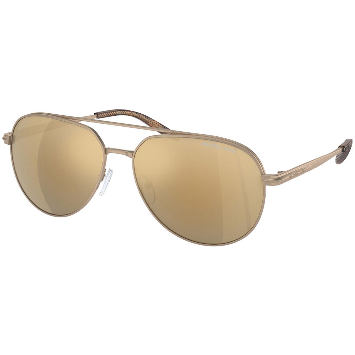 Michael Kors Highlands Men`s Aviator Sunglasses w/ Mirror Lens - MK1142 Sand/Gold (18927P-60)