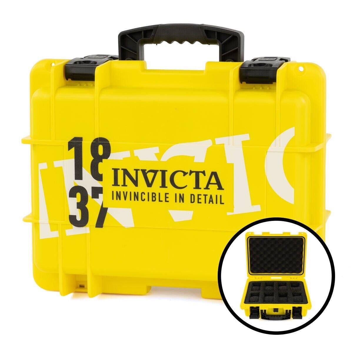 Invicta 8-Slot Dive Impact Watch Case 1837 Yellow DC8-1837YEL