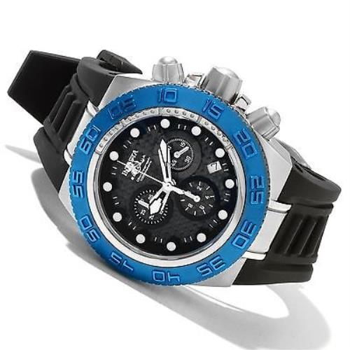 Invicta 10866 Subaqua Sport Chronograph Blue Carbon Fiber Dial Mens Watch