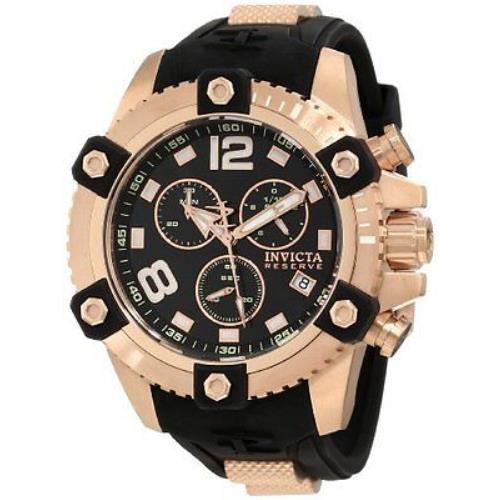 Swiss Made Invicta 11175 Reserve Arsenal 18K Rose Gold Chronograph Mens Watch