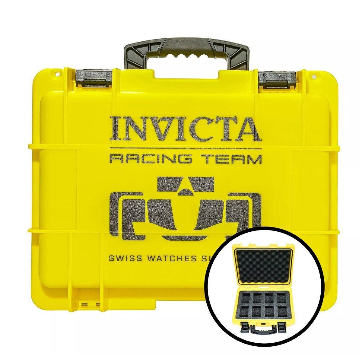Invicta 8-Slot Dive Impact Watch Case Racing Team Yellow DC8RT-YEL