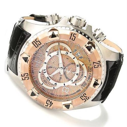 Swiss Made Invicta 11013 Reserve Excursion Chronograph Rose Dial Men`s Watch