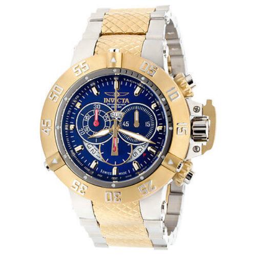 Swiss Made Invicta 80507 Subaqua Chronograph Two-tone Stainless Steel Mens Watch